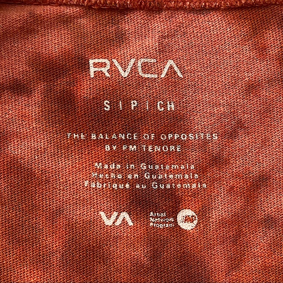 Tie-Dyed RVCA Oversized T-Shirt - Picture 11 of 14